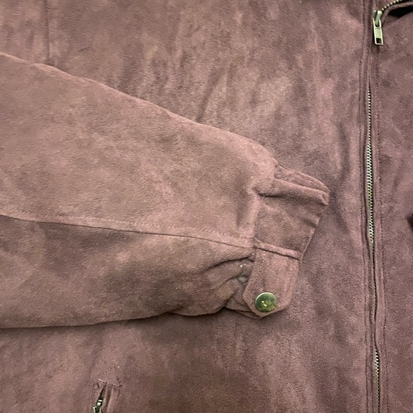 Montage collection quilt lined black faux suede jacket coat mens XXL - Picture 3 of 5